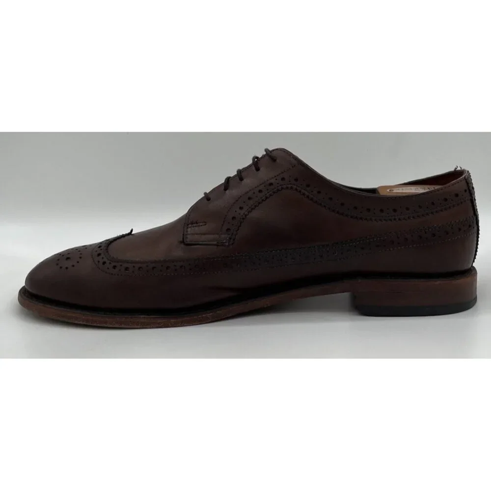 Allen Edmonds Men’s Size 12D McGregor Dark Brown Wingtip Derby Dress Shoes
